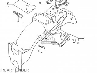 REAR FENDER - GSX600F KATANA 1989 (K) USA (E03)