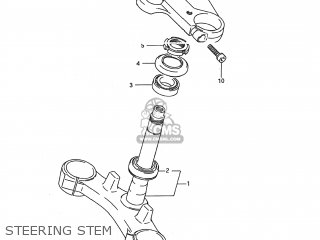 STEERING STEM - GSX600F KATANA 1989 (K) USA (E03)