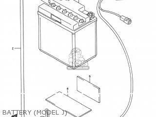BATTERY (MODEL J) - GSX600F KATANA 1990 (L) USA (E03)