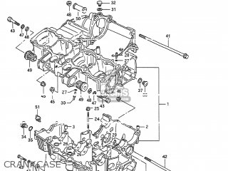 CRANKCASE - GSX600F KATANA 1990 (L) USA (E03)