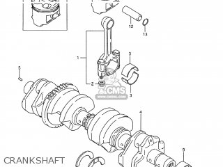 CRANKSHAFT - GSX600F KATANA 1990 (L) USA (E03)