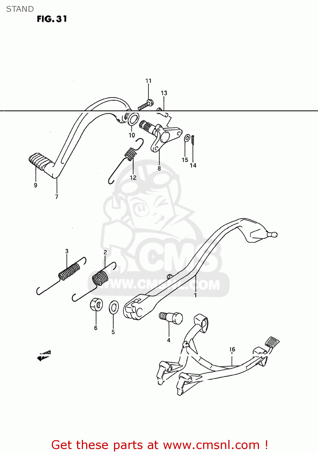 STAND GSX600F KATANA 1991 (M) USA (E03)