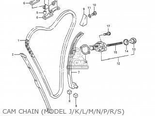 CAM CHAIN (MODEL J/K/L/M/N/P/R/S) - GSX600F KATANA 1991 (M) USA (E03)
