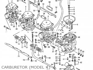 CARBURETOR (MODEL K) - GSX600F KATANA 1991 (M) USA (E03)