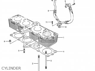 CYLINDER - GSX600F KATANA 1991 (M) USA (E03)