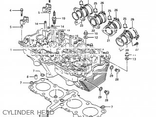 CYLINDER HEAD - GSX600F KATANA 1991 (M) USA (E03)