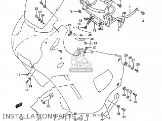 INSTALLATION PARTS - GSX600F KATANA 1991 (M) USA (E03)