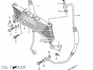OIL COOLER - GSX600F KATANA 1991 (M) USA (E03)