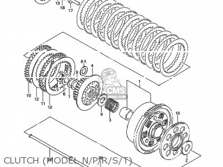 CLUTCH (MODEL N/P/R/S/T) - GSX600F KATANA 1992 (N) USA (E03)