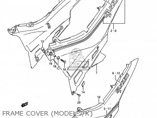 FRAME COVER (MODEL J/K) - GSX600F KATANA 1992 (N) USA (E03)