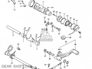 GEAR SHIFTING - GSX600F KATANA 1992 (N) USA (E03)