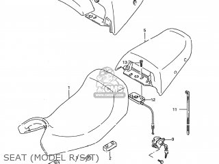 SEAT (MODEL R/S/T) - GSX600F KATANA 1993 (P) USA (E03)