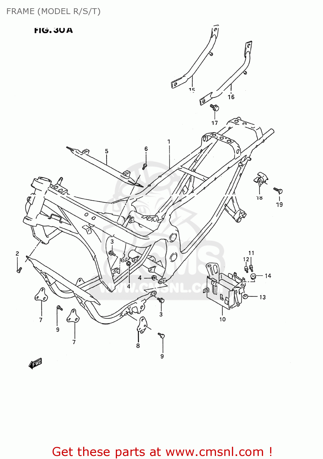 FRAME (MODEL R/S/T) GSX600F KATANA 1994 (R) USA (E03)