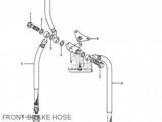 FRONT BRAKE HOSE - GSX600F KATANA 1994 (R) USA (E03)