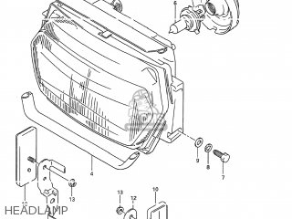 HEADLAMP - GSX600F KATANA 1994 (R) USA (E03)