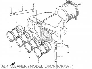 AIR CLEANER (MODEL L/M/N/P/R/S/T) - GSX600F KATANA 1995 (S) USA (E03)