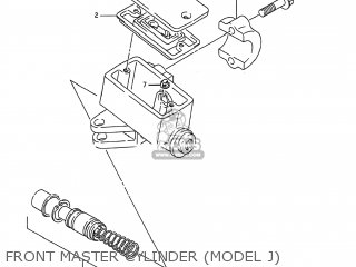 FRONT MASTER CYLINDER (MODEL J) - GSX600F KATANA 1995 (S) USA (E03)
