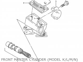 FRONT MASTER CYLINDER (MODEL K/L/M/N) - GSX600F KATANA 1995 (S) USA (E03)