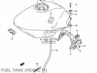 FUEL TANK (MODEL M) - GSX600F KATANA 1995 (S) USA (E03)
