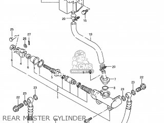 REAR MASTER CYLINDER - GSX600F KATANA 1995 (S) USA (E03)