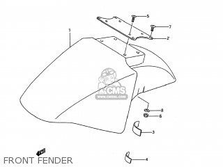 FRONT FENDER - GSX600F KATANA 1996 (T) USA (E03)