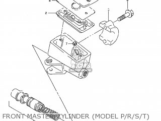 FRONT MASTER CYLINDER (MODEL P/R/S/T) - GSX600F KATANA 1996 (T) USA (E03)