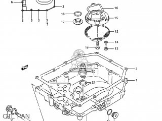 OIL PAN - GSX600F KATANA 1996 (T) USA (E03)