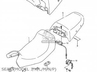 SEAT (MODEL J/K/L/M/N/P) - GSX600F KATANA 1996 (T) USA (E03)