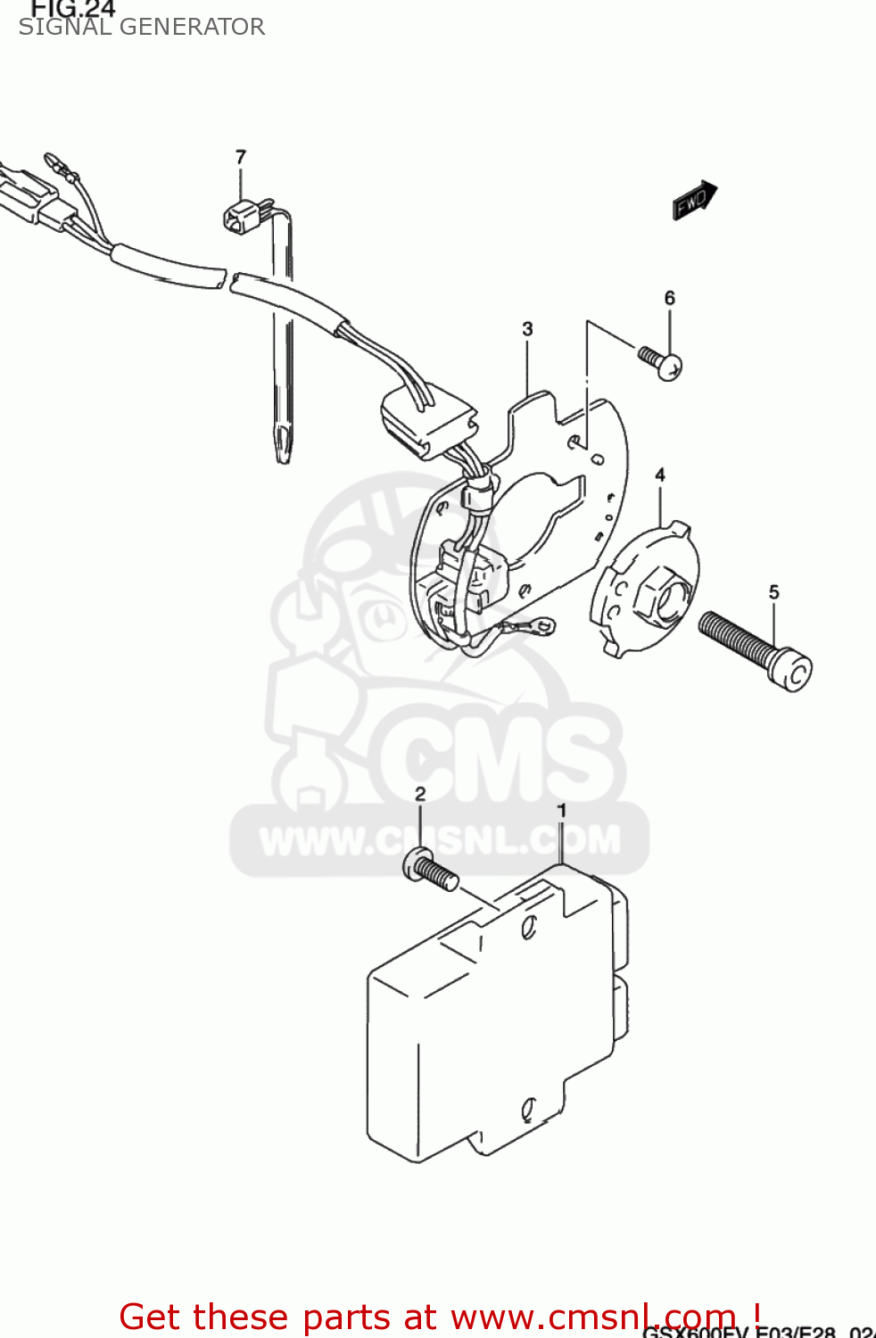 SIGNAL GENERATOR GSX600F KATANA 1997 (V) USA (E03)