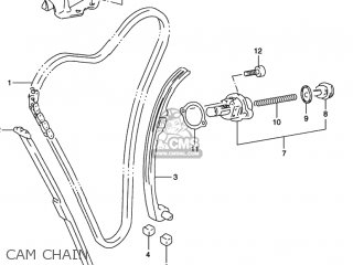CAM CHAIN - GSX600F KATANA 1997 (V) USA (E03)