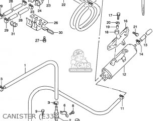 CANISTER (E33) - GSX600F KATANA 1997 (V) USA (E03)