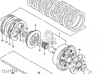 CLUTCH - GSX600F KATANA 1997 (V) USA (E03)