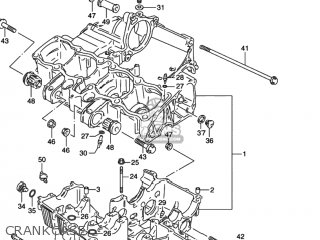 CRANKCASE - GSX600F KATANA 1997 (V) USA (E03)