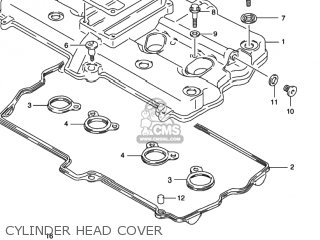 CYLINDER HEAD COVER - GSX600F KATANA 1997 (V) USA (E03)