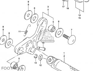 FOOTREST - GSX600F KATANA 1997 (V) USA (E03)