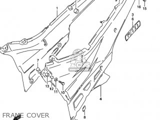 FRAME COVER - GSX600F KATANA 1997 (V) USA (E03)