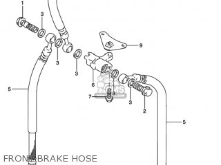 FRONT BRAKE HOSE - GSX600F KATANA 1997 (V) USA (E03)