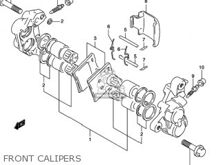 FRONT CALIPERS - GSX600F KATANA 1997 (V) USA (E03)