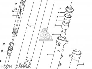 FRONT DAMPER - GSX600F KATANA 1997 (V) USA (E03)