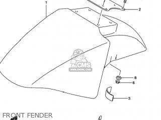 FRONT FENDER - GSX600F KATANA 1997 (V) USA (E03)
