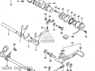 GEAR SHIFTING - GSX600F KATANA 1997 (V) USA (E03)