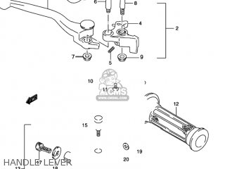HANDLE LEVER - GSX600F KATANA 1997 (V) USA (E03)