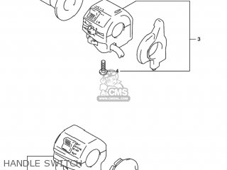 HANDLE SWITCH - GSX600F KATANA 1997 (V) USA (E03)