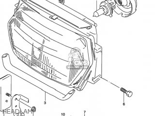 HEADLAMP - GSX600F KATANA 1997 (V) USA (E03)