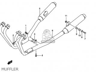 MUFFLER - GSX600F KATANA 1997 (V) USA (E03)