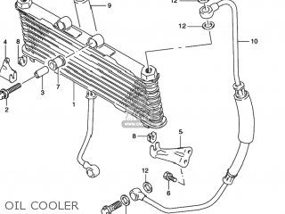 OIL COOLER - GSX600F KATANA 1997 (V) USA (E03)