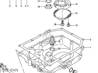 OIL PAN - GSX600F KATANA 1997 (V) USA (E03)
