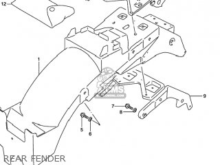 REAR FENDER - GSX600F KATANA 1997 (V) USA (E03)