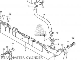REAR MASTER CYLINDER - GSX600F KATANA 1997 (V) USA (E03)