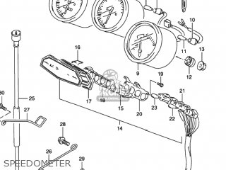 SPEEDOMETER - GSX600F KATANA 1997 (V) USA (E03)